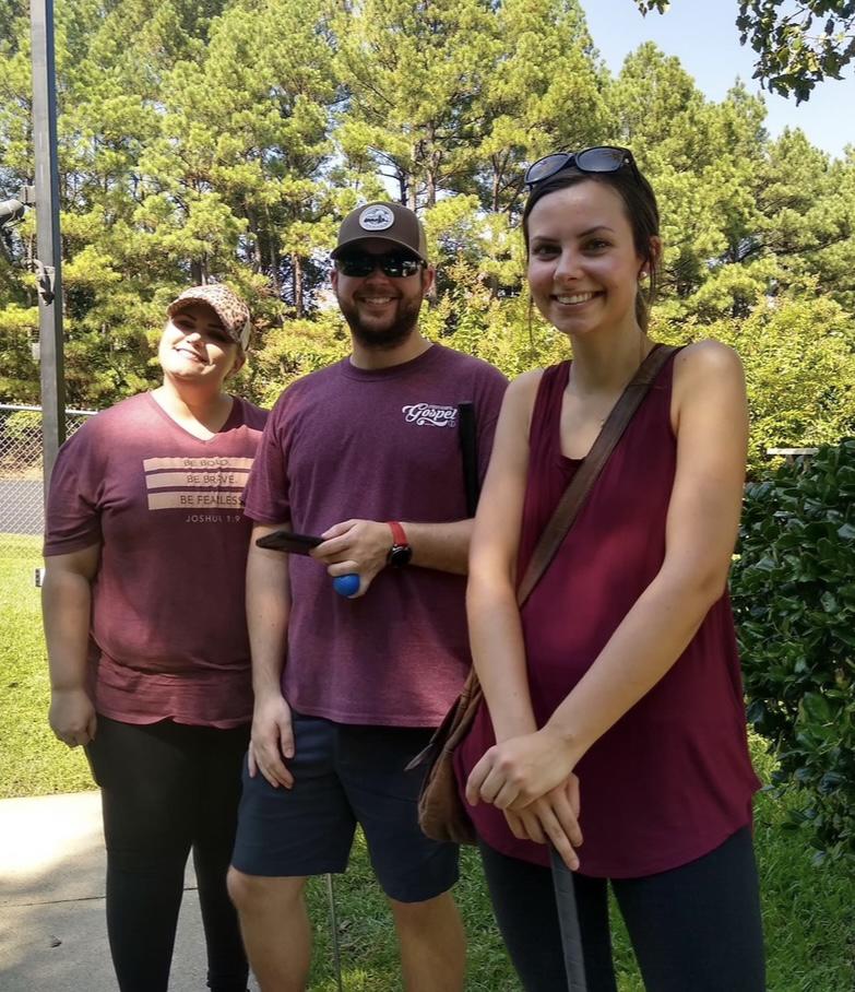 One of our first pictures together. Mini-golfing in Hot Springs with our Sunday School class in summer of 2021!