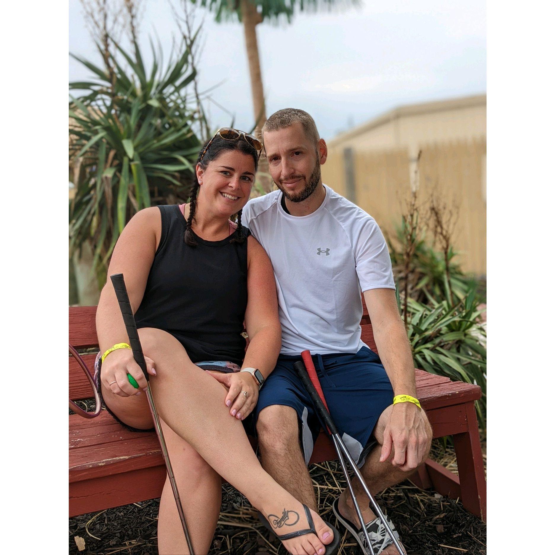 When the competitive side in both of us came out :)