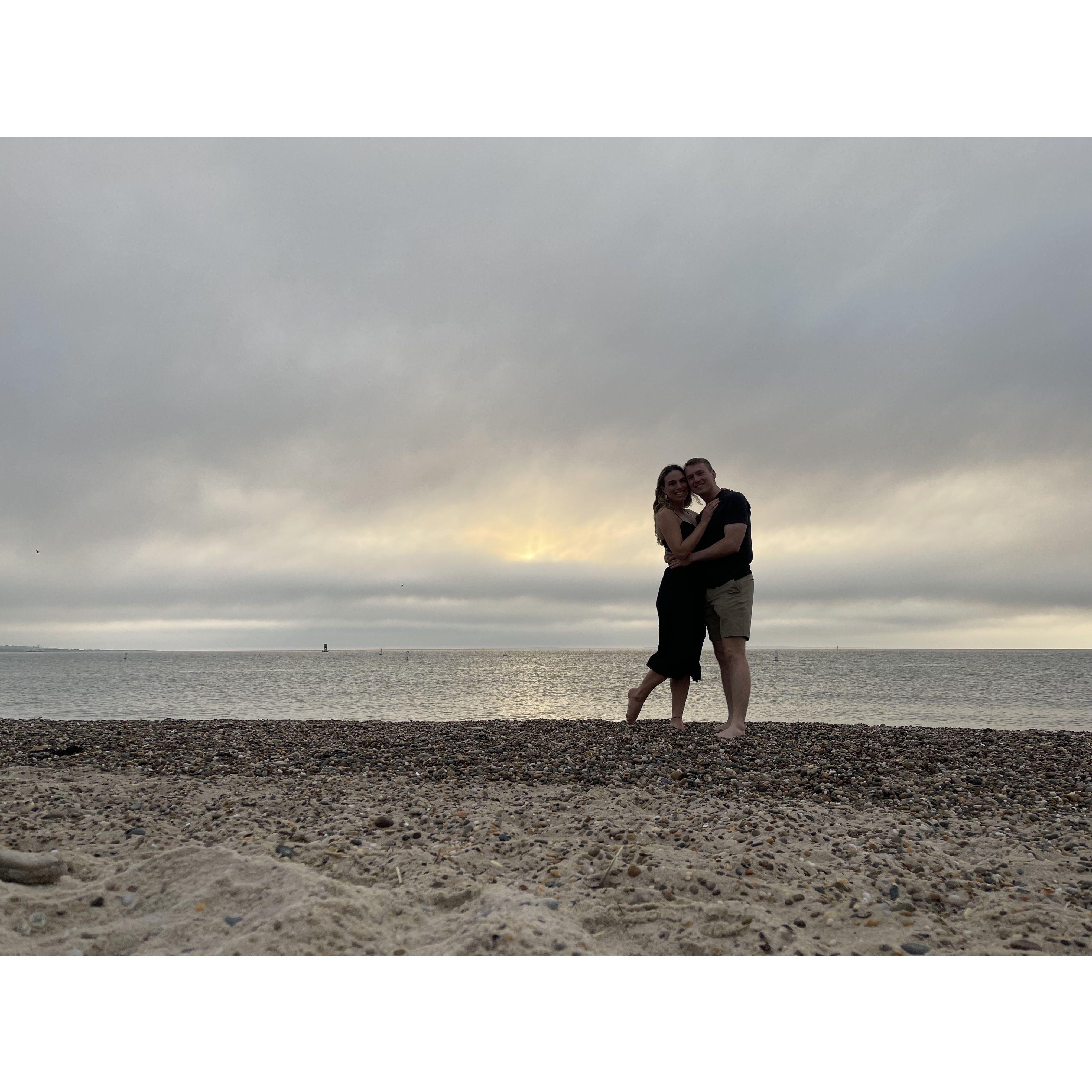 Just before Pat proposed to Erin!