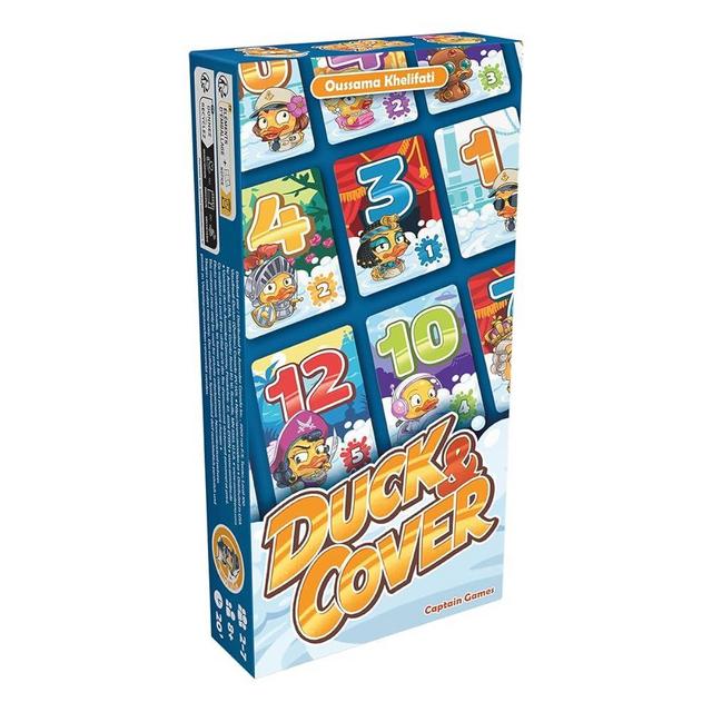 Captain Games Duck and Cover Party Game - Fun Fast-Paced Card Game for Family Game Night, Hilarious and Competitive Game for Kids & Adults, Ages 7+, 2-7 Players, 30 Minute Playtime, Made