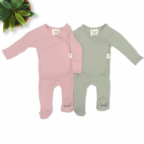 Peony & Avocado Twin Pack, Newborn Size (made for easy skin-to-skin)