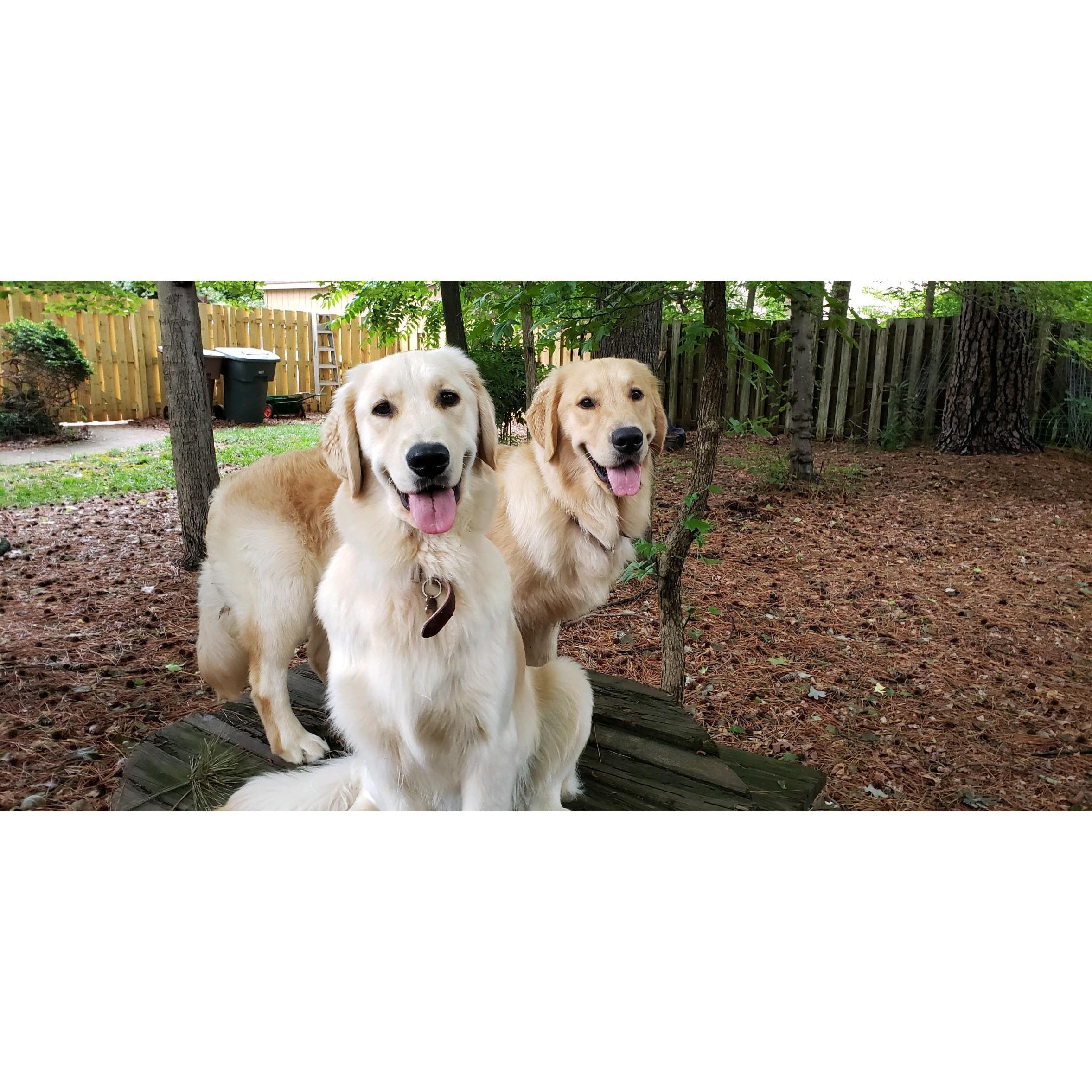 Sweet Palmer and adorable Kenan enjoying a spring day!