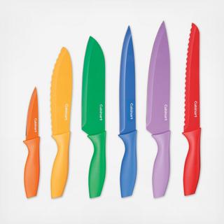 12-Piece Color Knife Set With Blade Guards C55-01-12PCKS