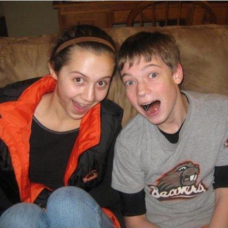 One of our first photos together, circa 2008. I knew she was a keeper when I saw she was a Beaver fan!