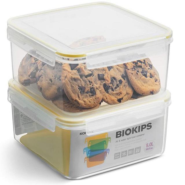 Komax Biokips Snack Containers with Dividers (30-oz) / [3-Pack]