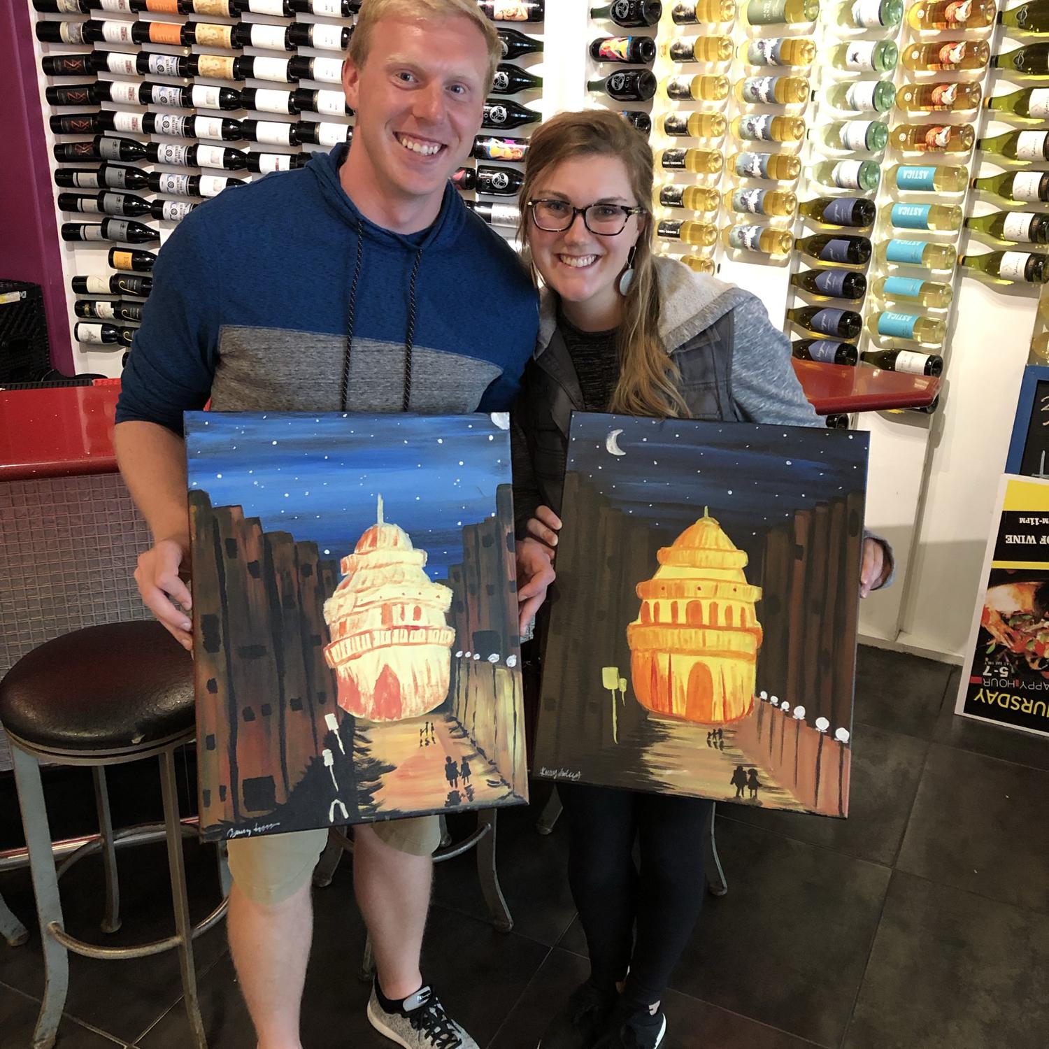 Paint and sip date!
