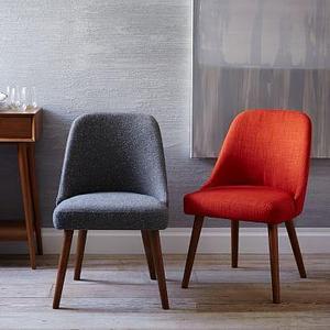 Mid-Century Upholstered Dining Chair