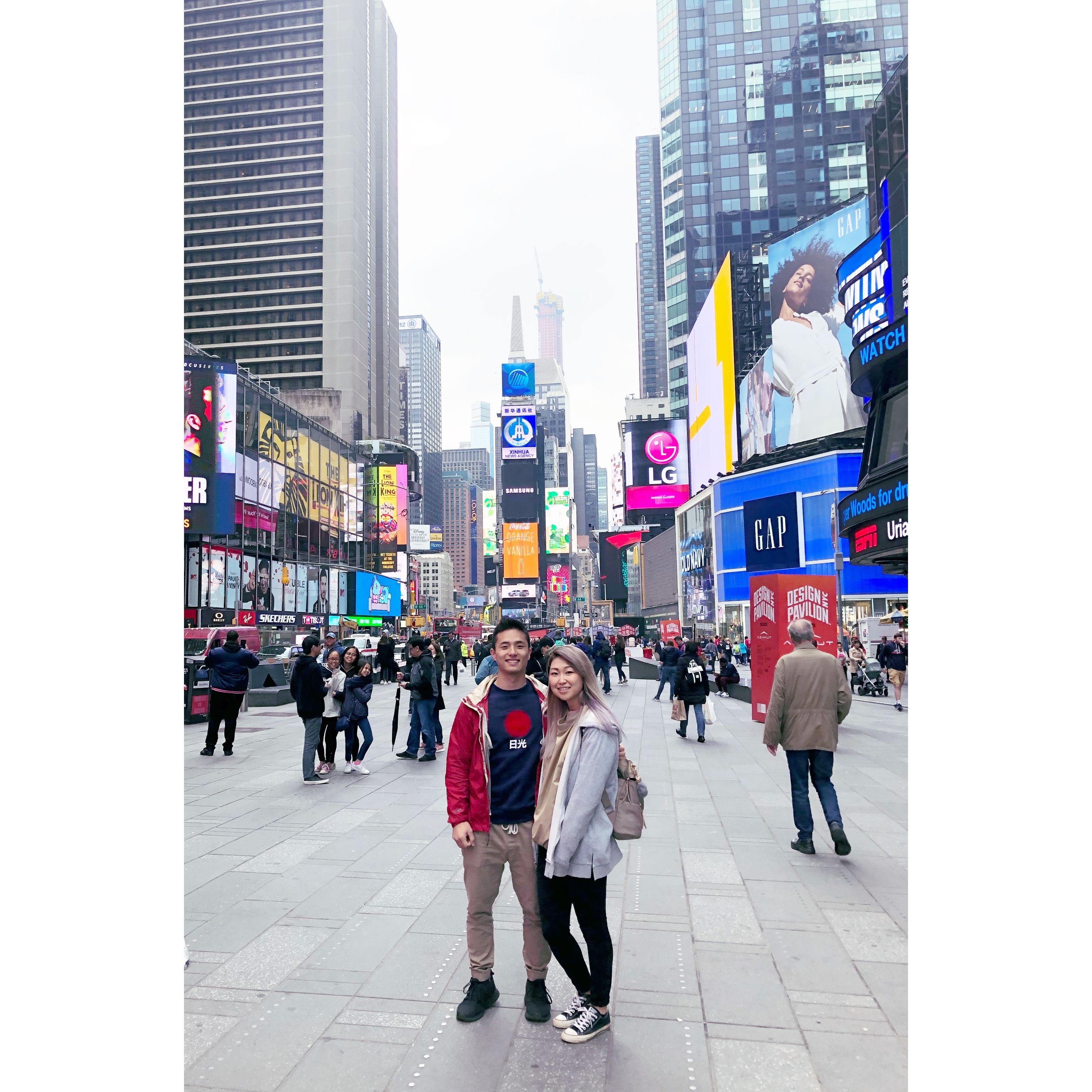 Rebekah's first time in NYC.