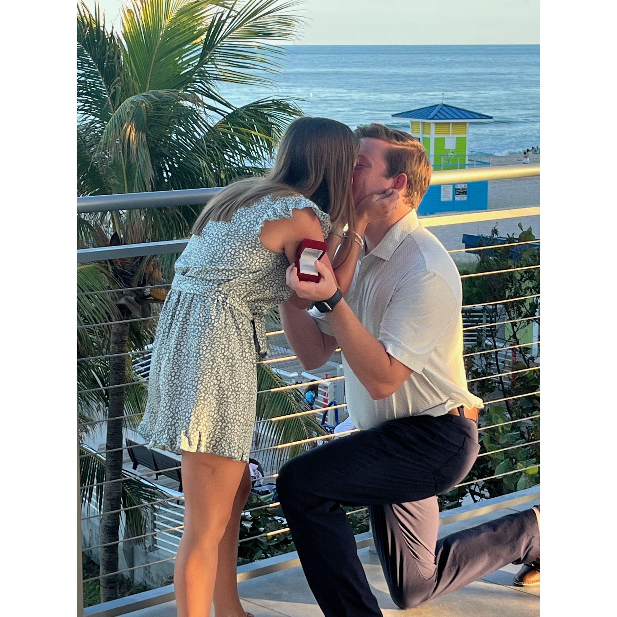 Proposal in Pompano Beach, Florida