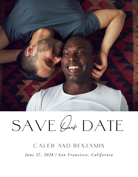 Piccola Photo | White | Zola Save The Dates