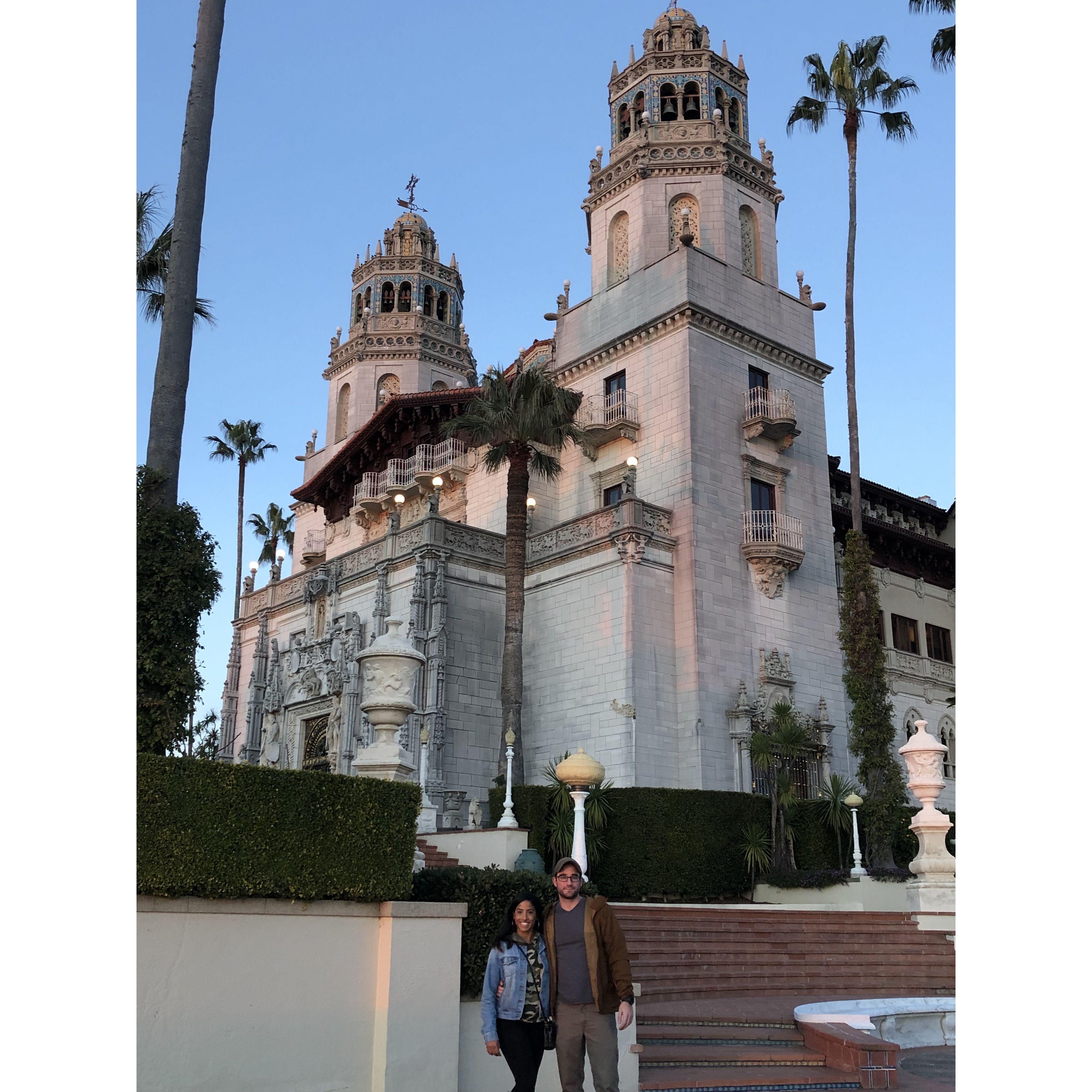 One of our first trips together, Hearst Castle for Reece's birthday! 