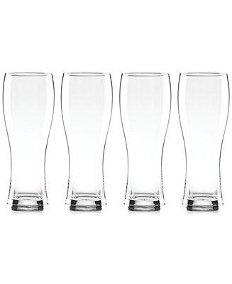 Tuscany Craft Beer Wheat Beer Glasses, Set of 4