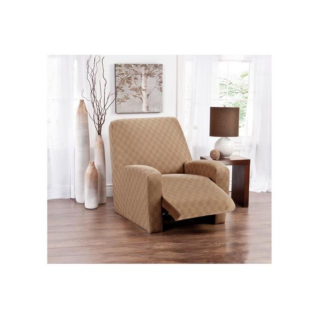 Beige Solid Recliner Slipcover - Madison Industries