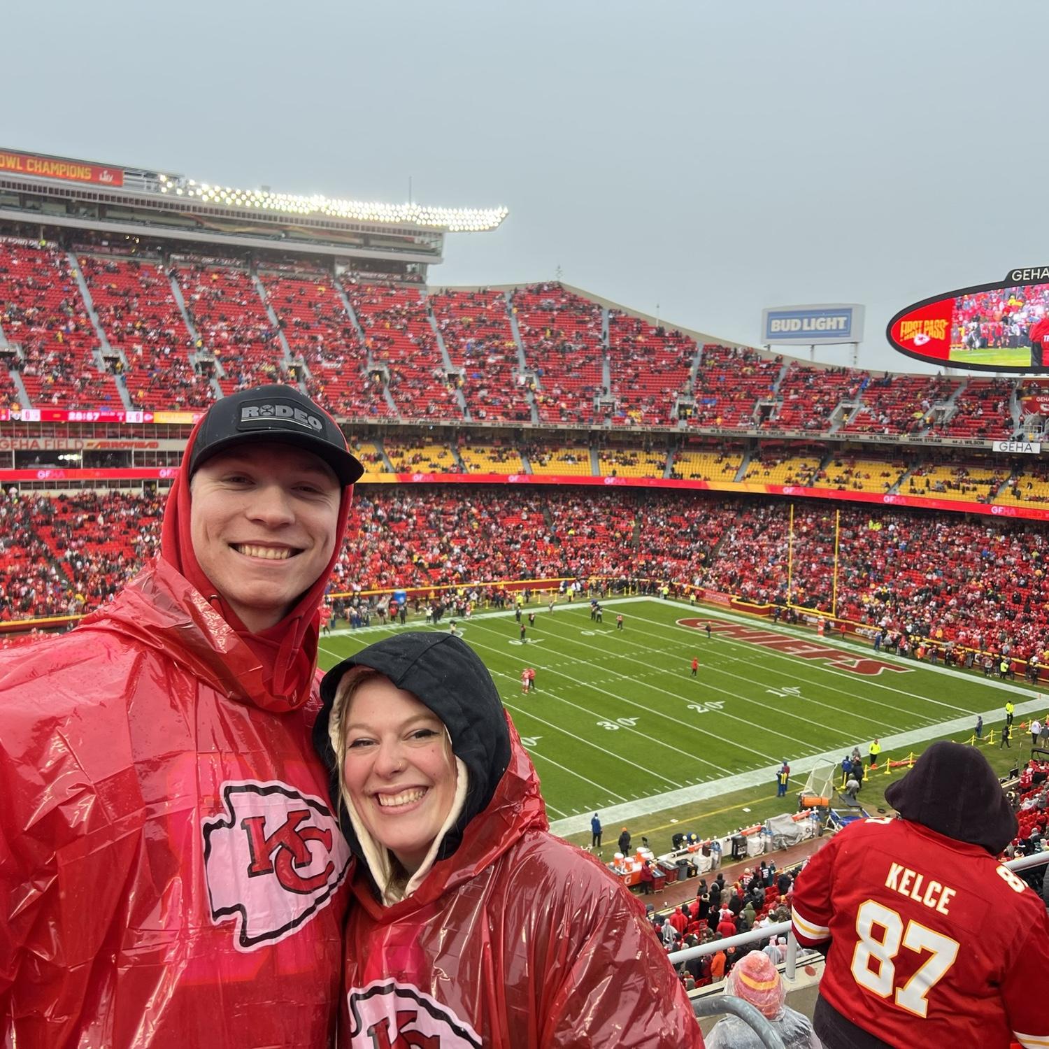 Spontaneous weekend trip to Kansas City and scored tickets to the Chiefs v Jags NFC playoff game