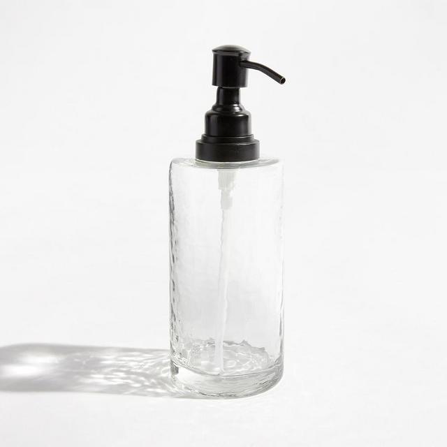 Hammered Glass Soap Pump