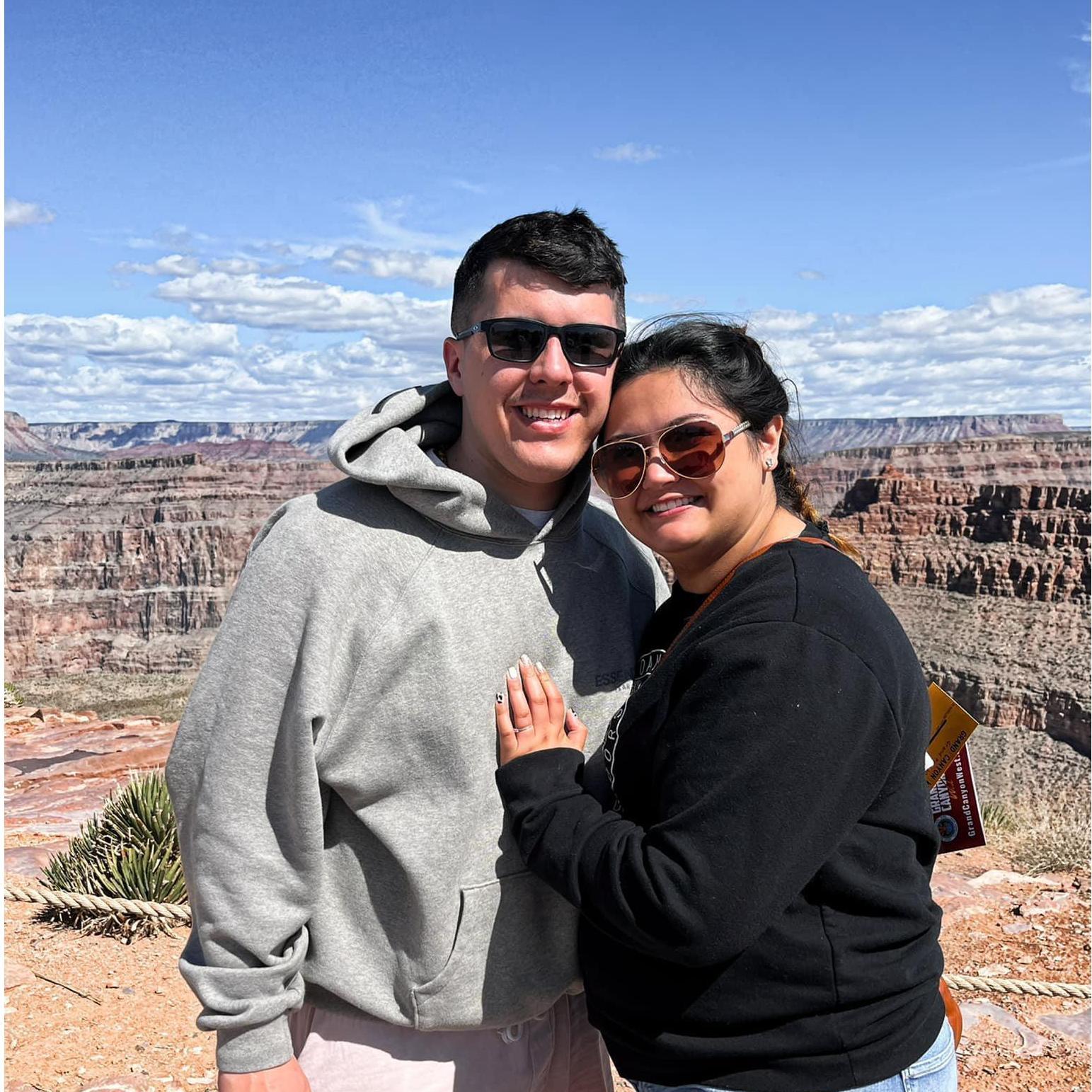 Our first vacation together! We went to Las Vegas and to see the Grand Canyon.