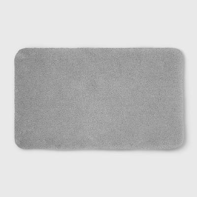 Perfectly Soft Nylon Solid Bath Rug Jet Gray - Opalhouse™