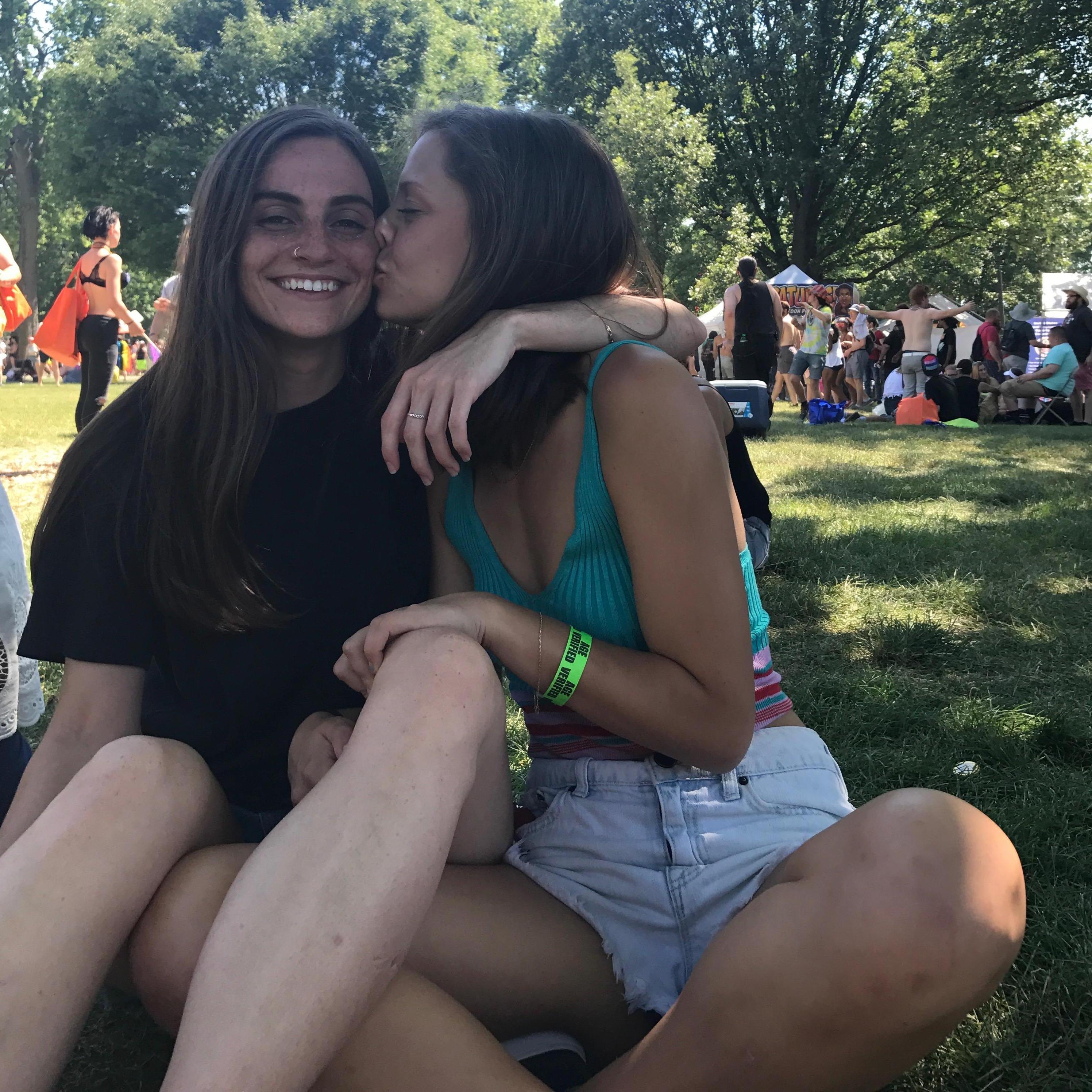Enjoying Gay Pride Festival, June, 2017, Indianapolis