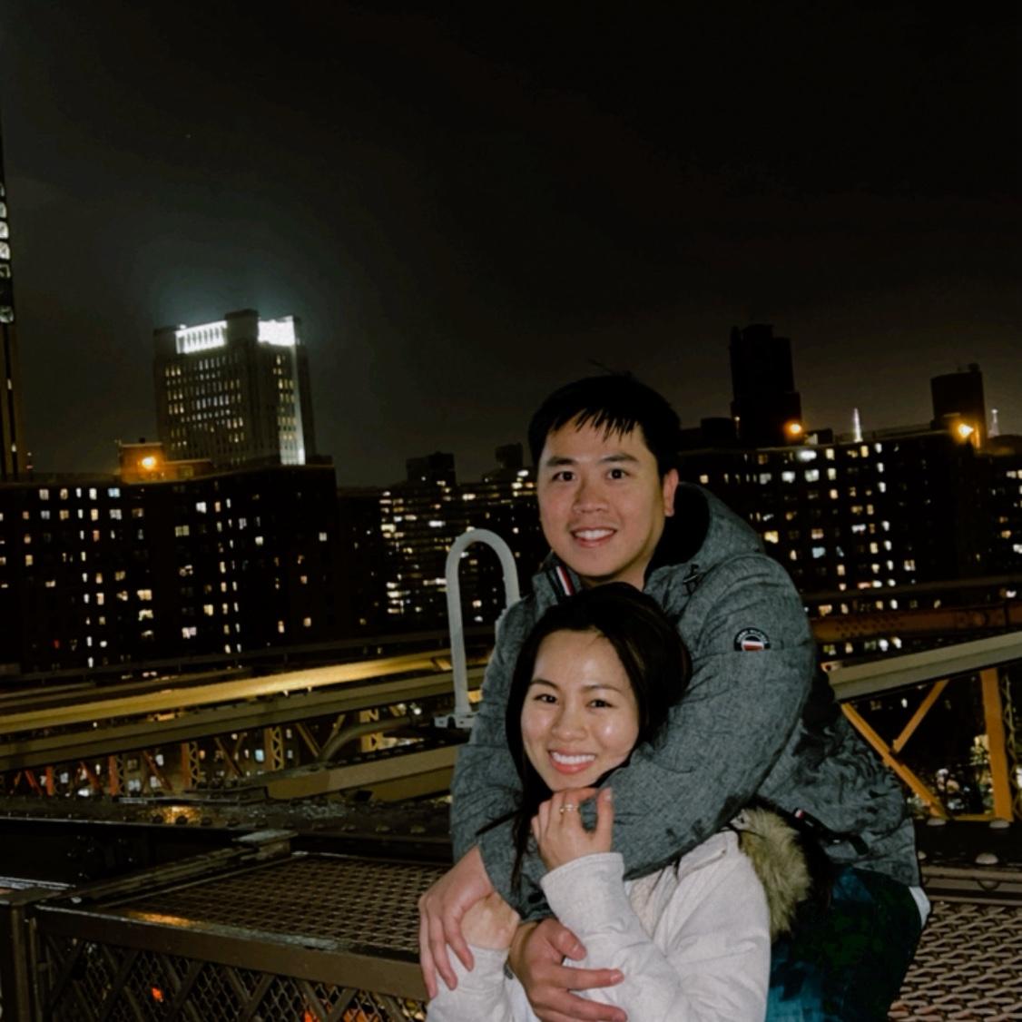 Hand in hand, heart in heart, city in the background ๐ ๐