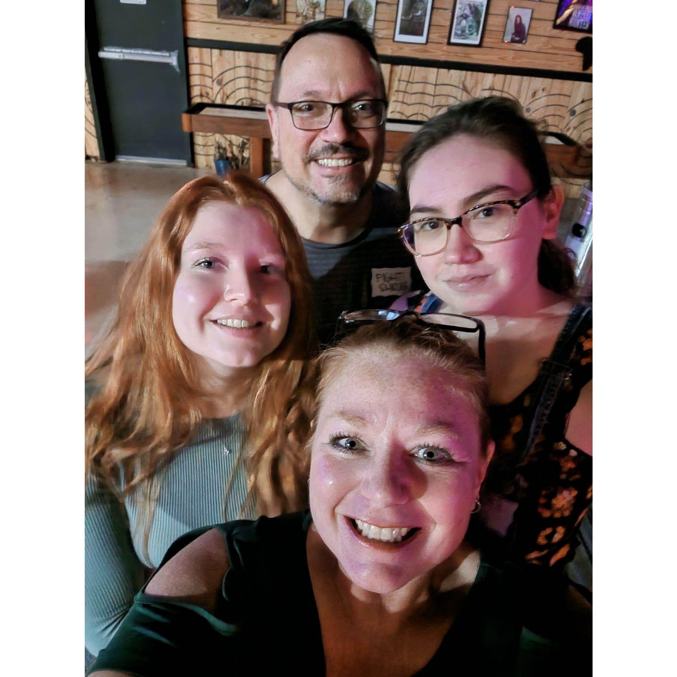 Axe Throwing with the Kids