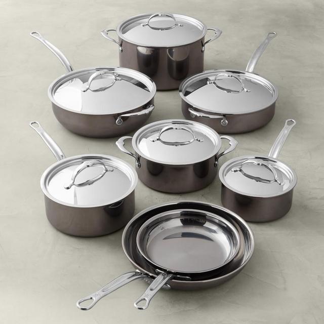 Hestan Nanobond Stainless-Steel 14-Piece Cookware Set