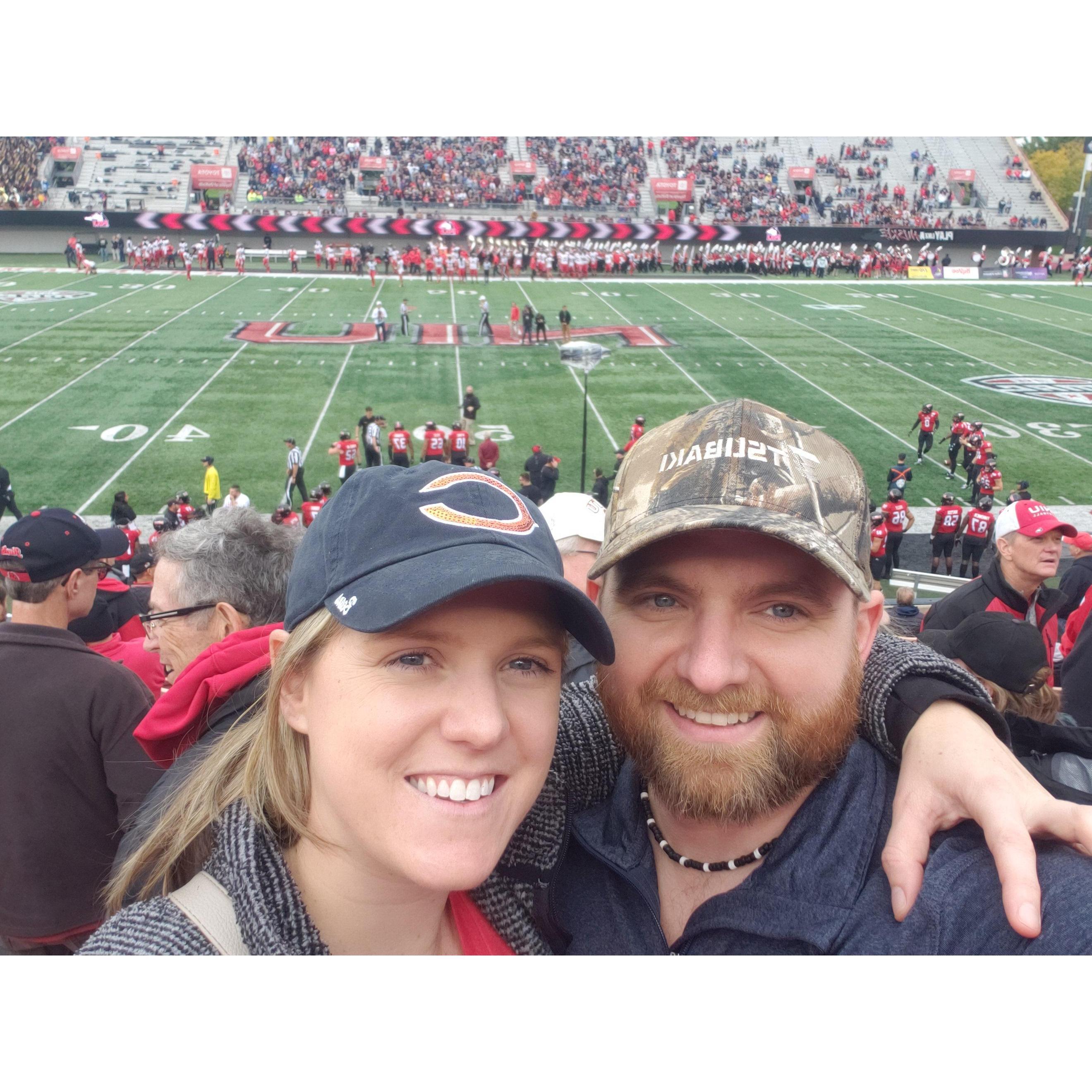 NIU Game. It rained a lot after this picture