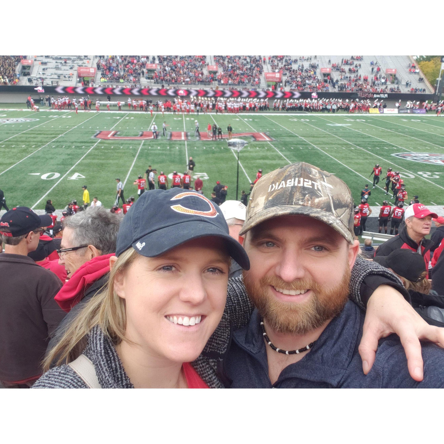 NIU Game. It rained a lot after this picture