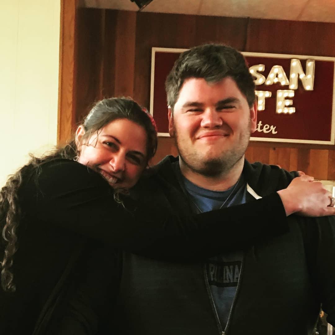 Not long after we became "official." He came to support me at one of my performances!