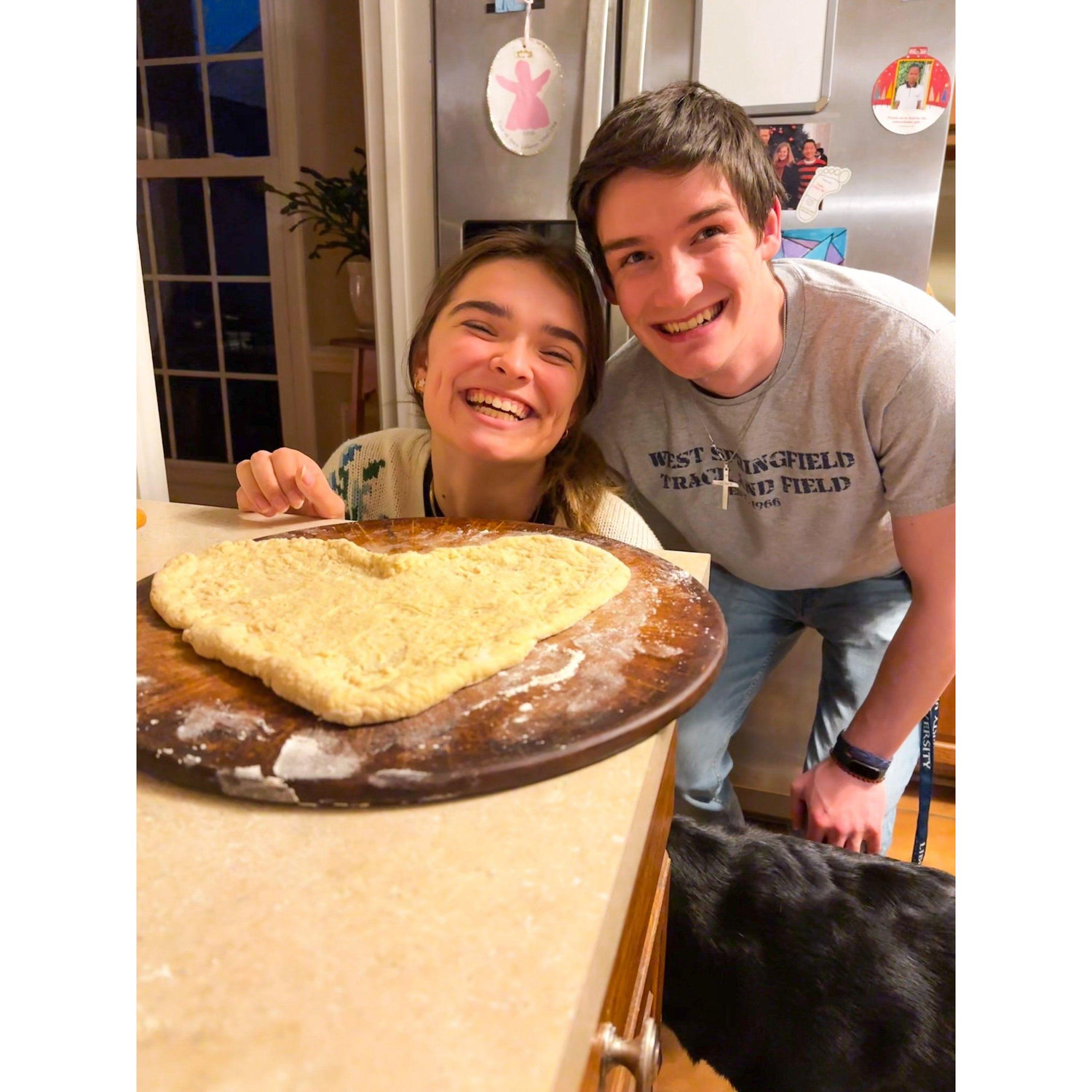 Making pizzas!