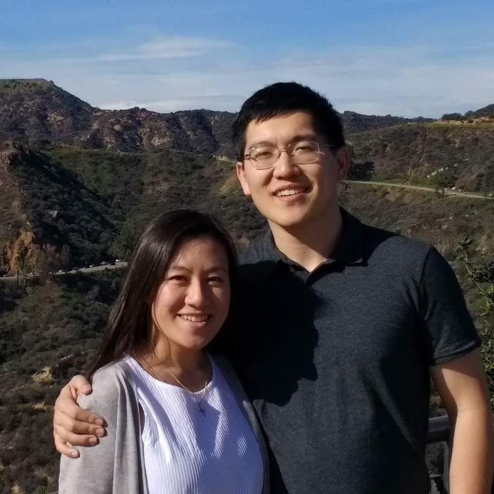 In LA near the Hollywood sign. This was after Dongyoon and Elaine's wedding, the second wedding we attended as a couple.