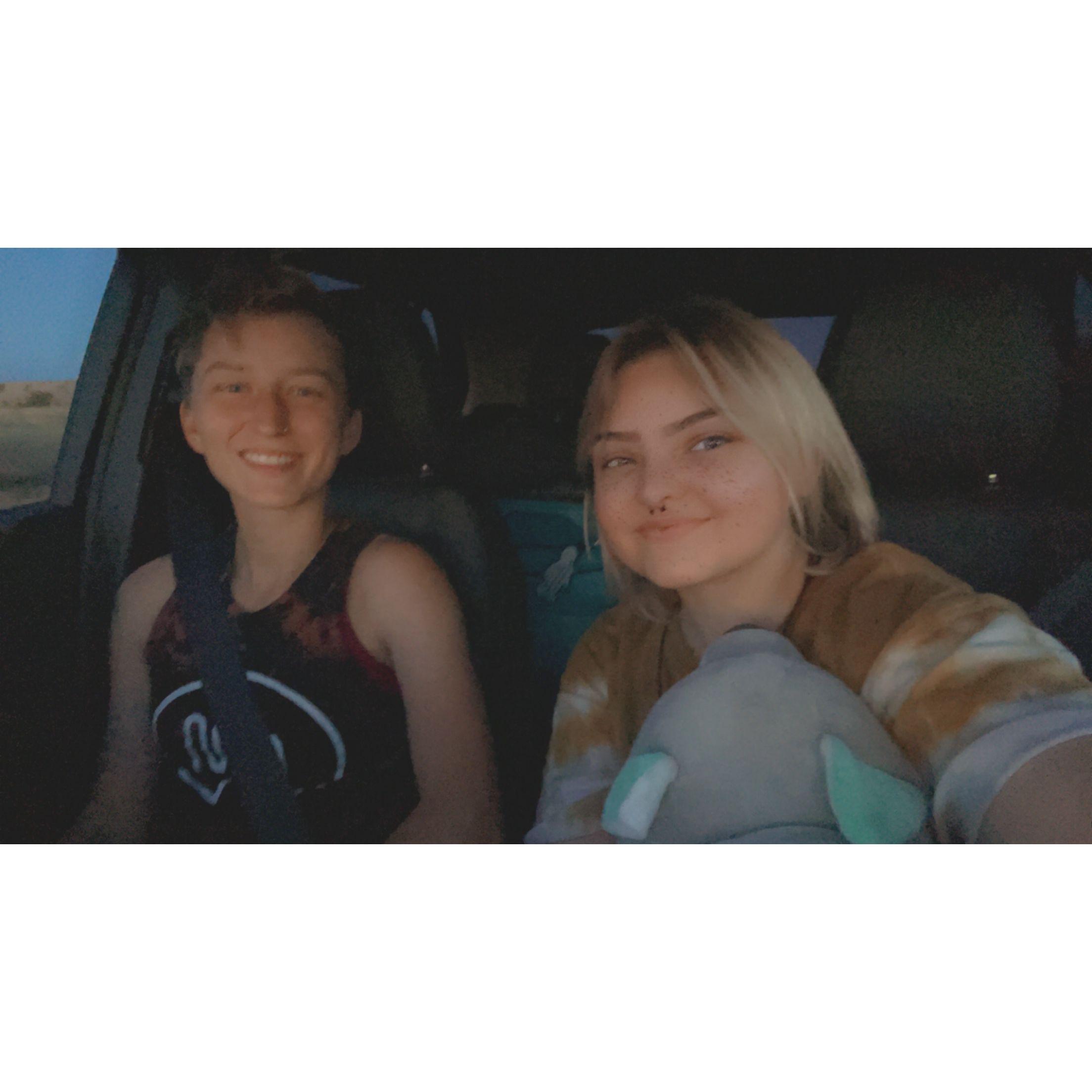 One of our many road trips! Absurdly early, if you couldn't tell by the lighting LOL
