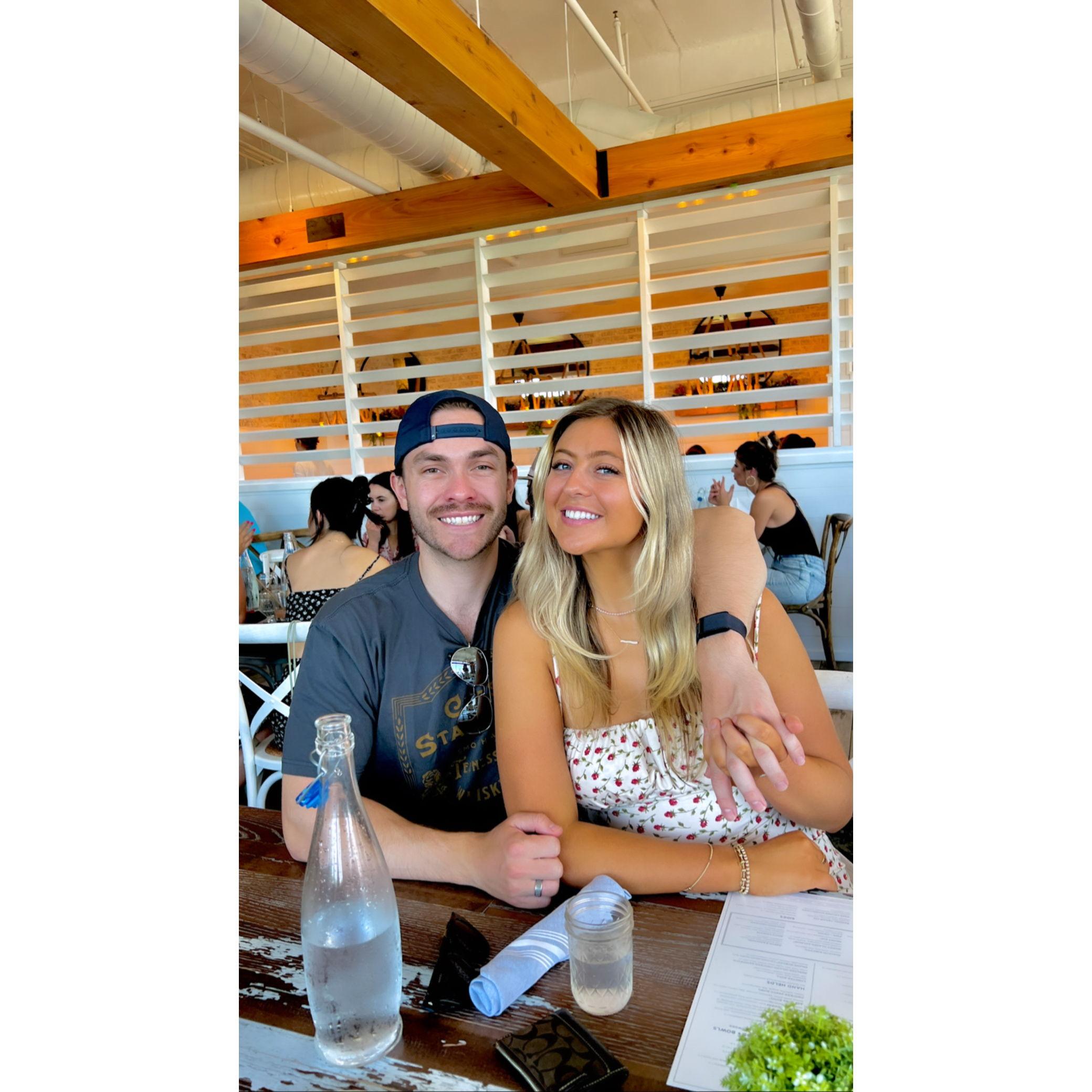 Nashville end of summer 2023. Fun fact: this photo was taken six days after finding out we were going to be Brooks' parents!