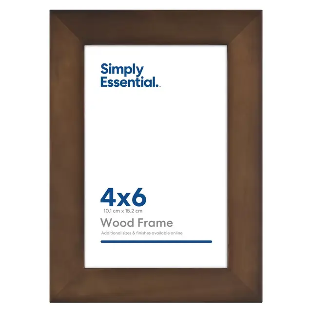 Simply Essential™ Gallery 4-Inch x 6-Inch Wood Picture Frame in Walnut