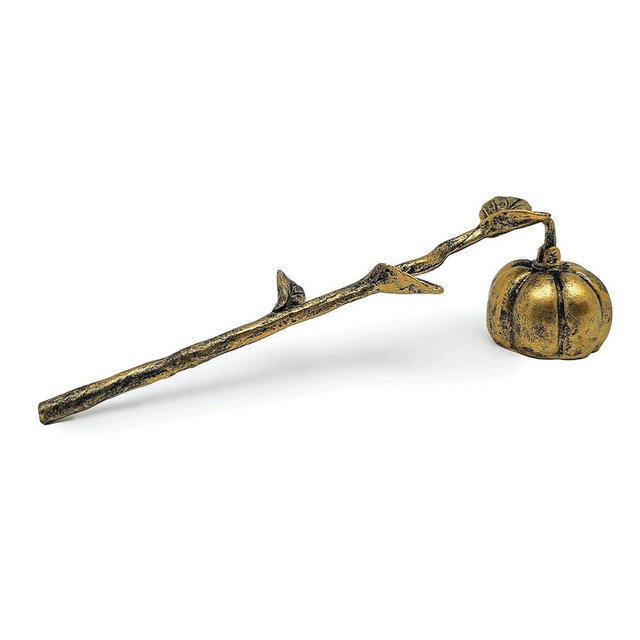 AIM & GGKK Candle Snuffer, Candle Snuffer Extinguisher with Long Handle,Retro Style Wick Flame Snuffer for Putting Out Candle Flame Safely,Pumpkin Candle Snuffers Accessory for Candle Lovers