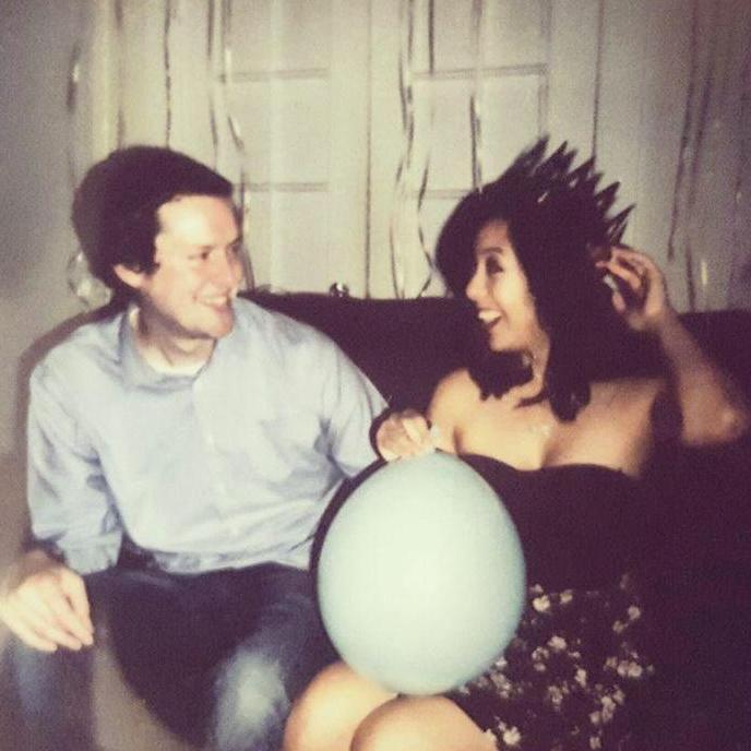 Snapshot from Paris' 25th birthday party, 2016.