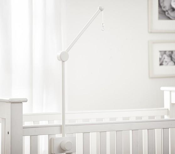 Wooden Mobile Arm, Soft Gray