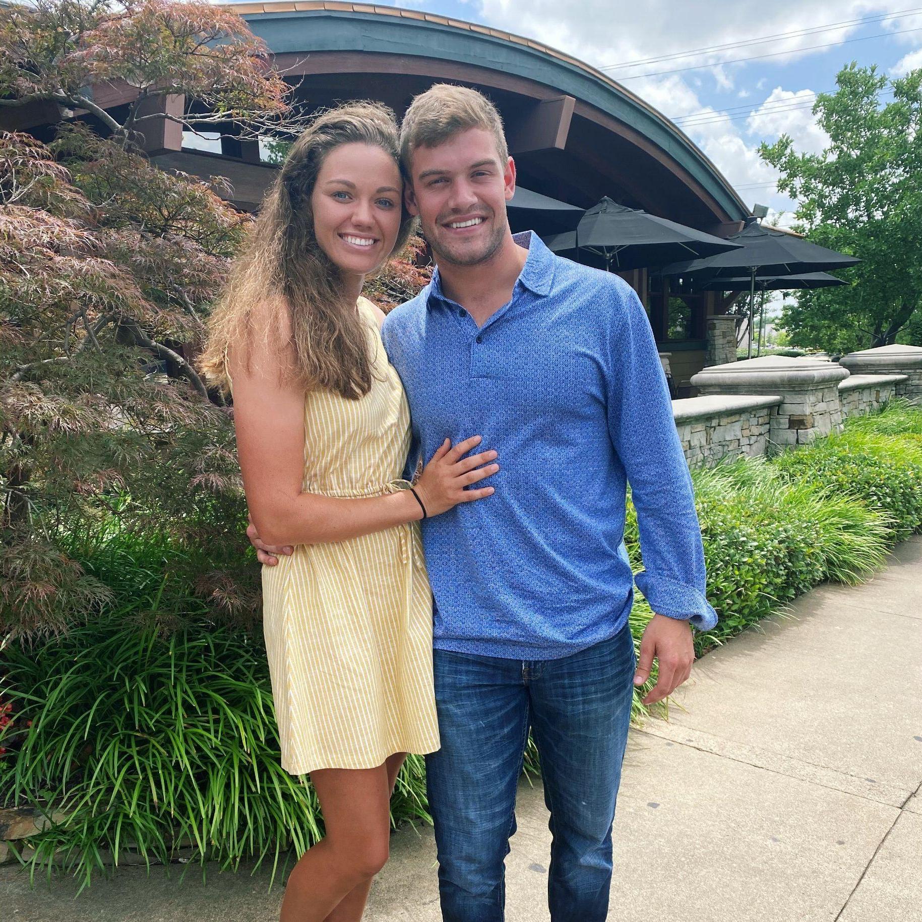 Our first photo as an official couple!