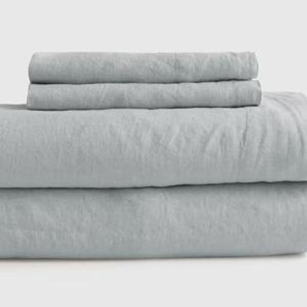 European Linen Sheet Set - Queen - Mist