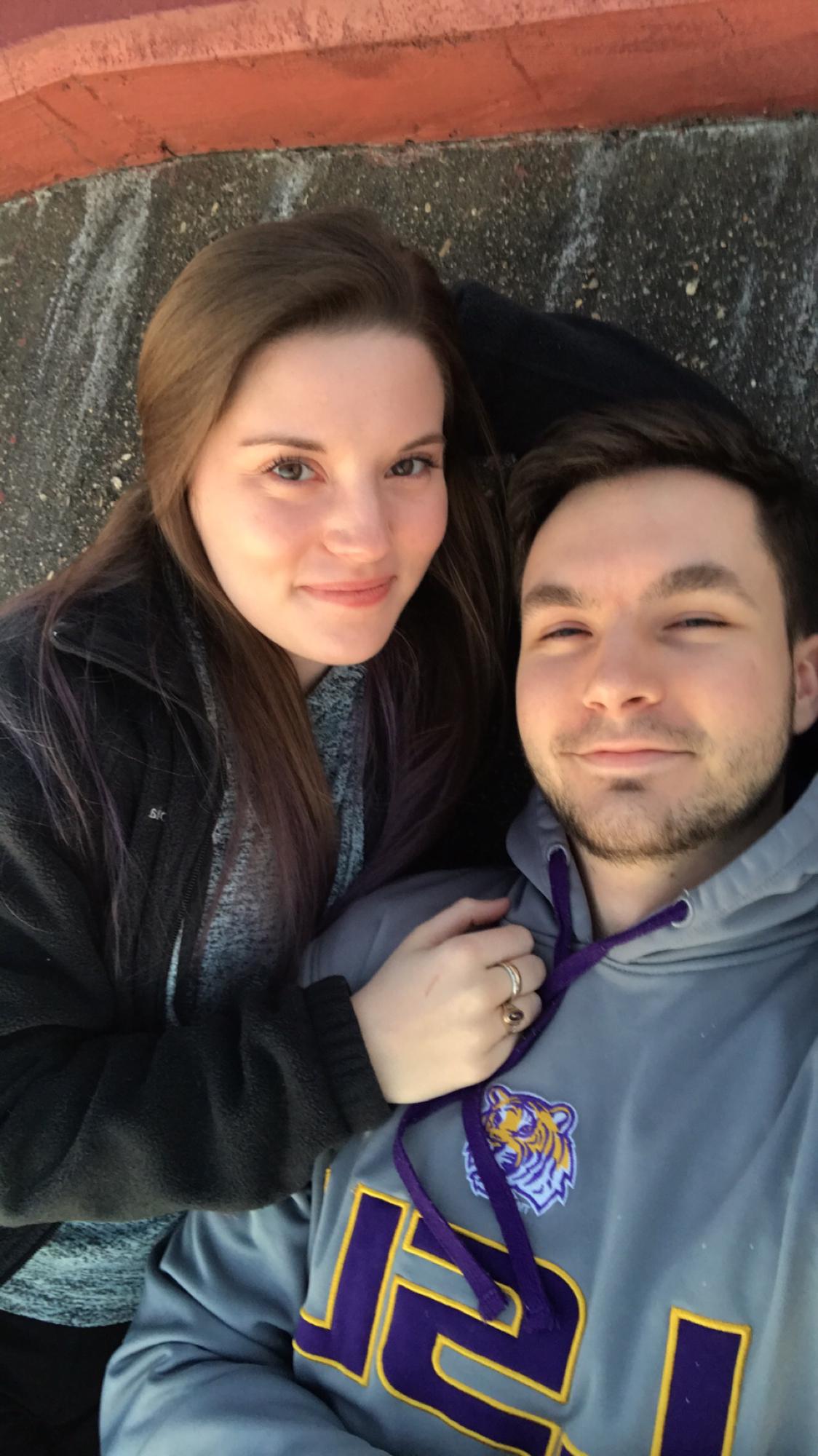 Our spot on the levee - where we fell in love