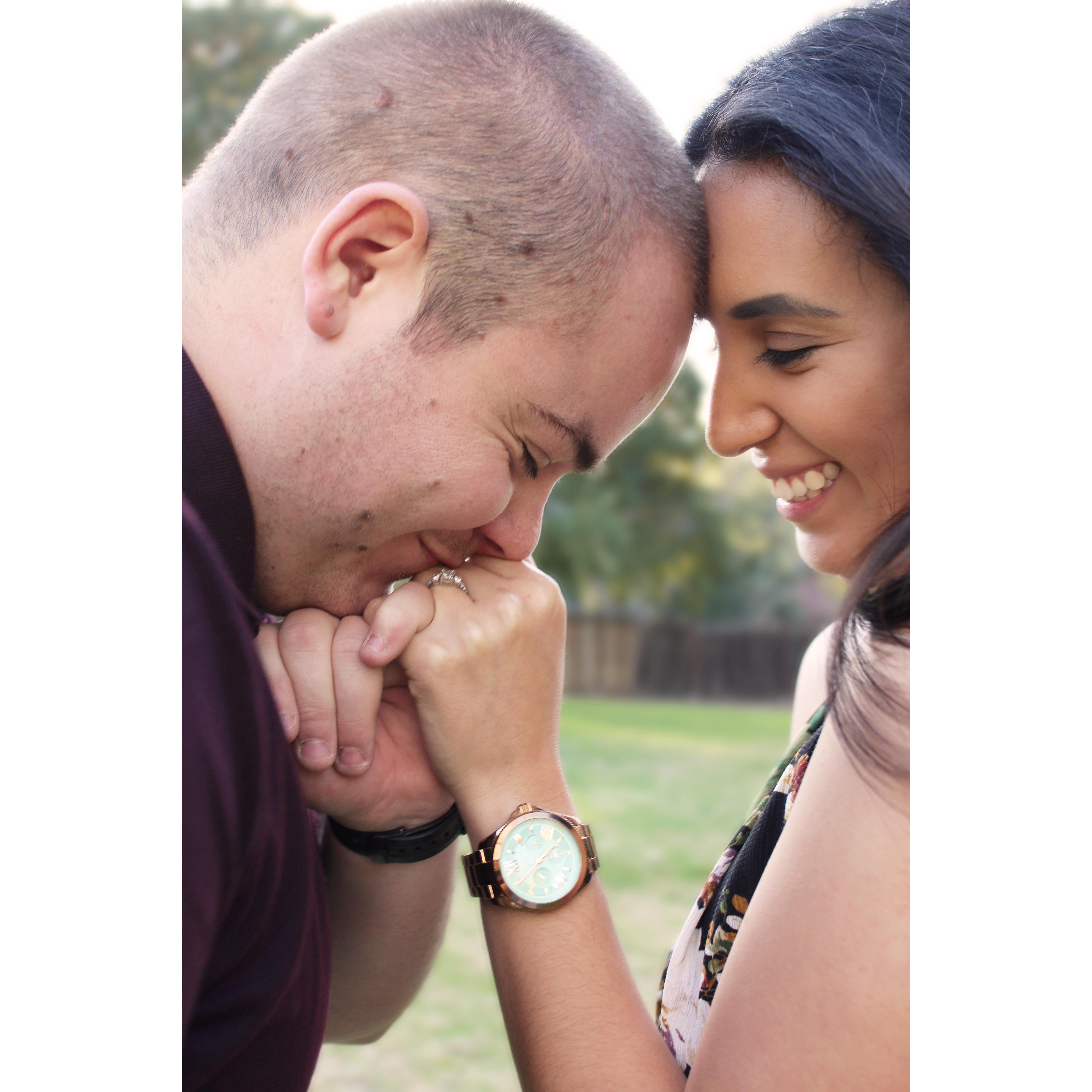 " I pinky promise to love you forever."