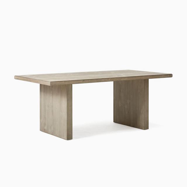 Santa Rosa Plank Dining Table, 76", Driftwood