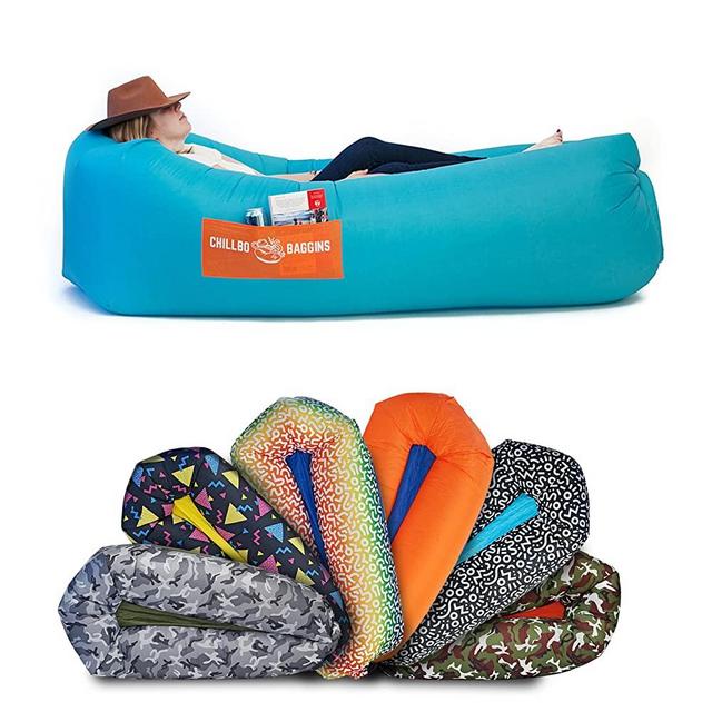 Chillbo Shwaggins Inflatable Couch – Cool Inflatable Chair. Upgrade Your Camping Accessories. Easy Setup is Perfect for Hiking Gear, Beach Chair and Music Festivals.