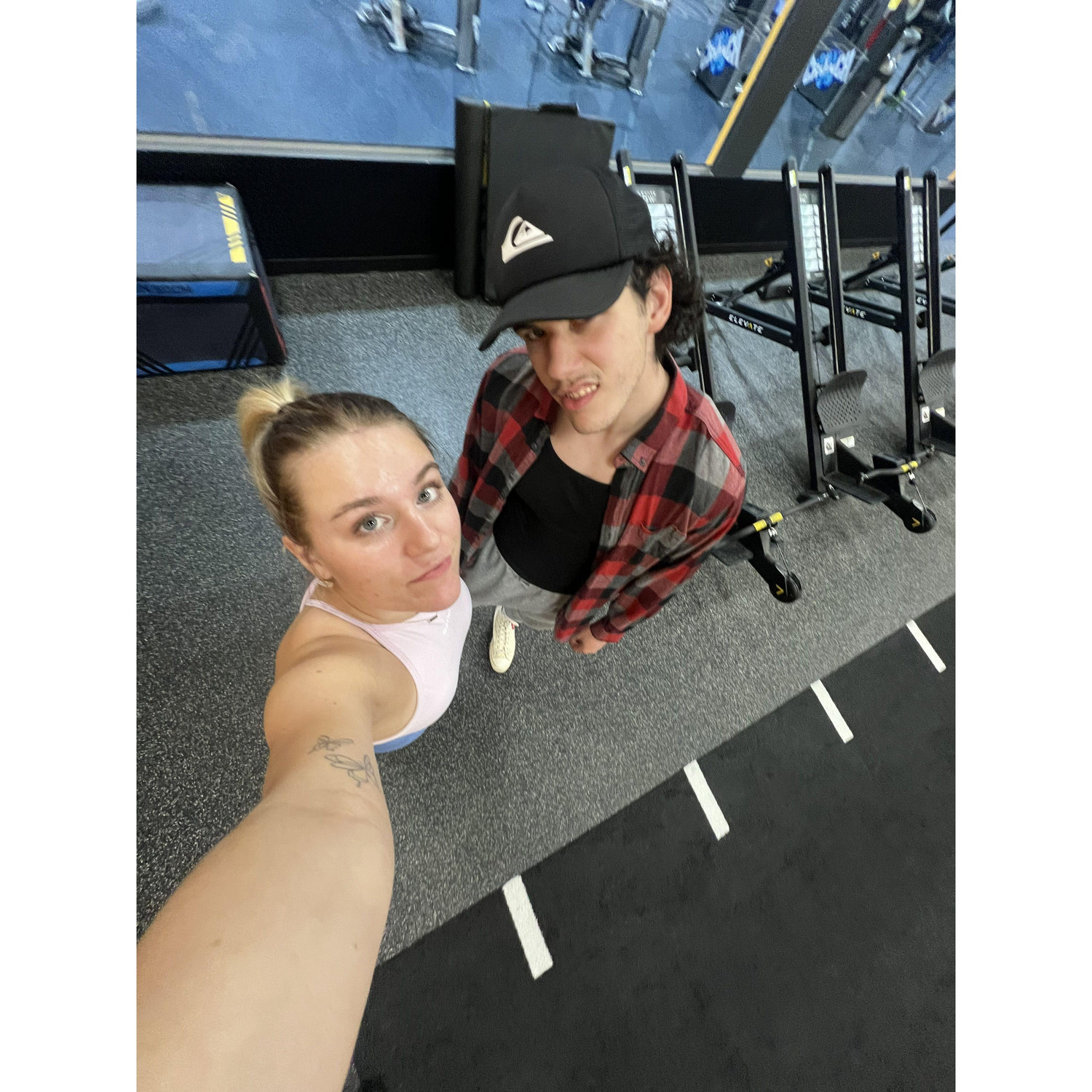 At the gym where we first met