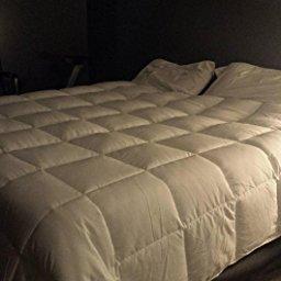 Superior Solid White Down Alternative Comforter, Duvet Insert, Medium Weight for All Season, Fluffy, Warm, Soft & Hypoallergenic - Full/Queen Bed