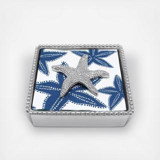 Starfish Beaded Napkin Box