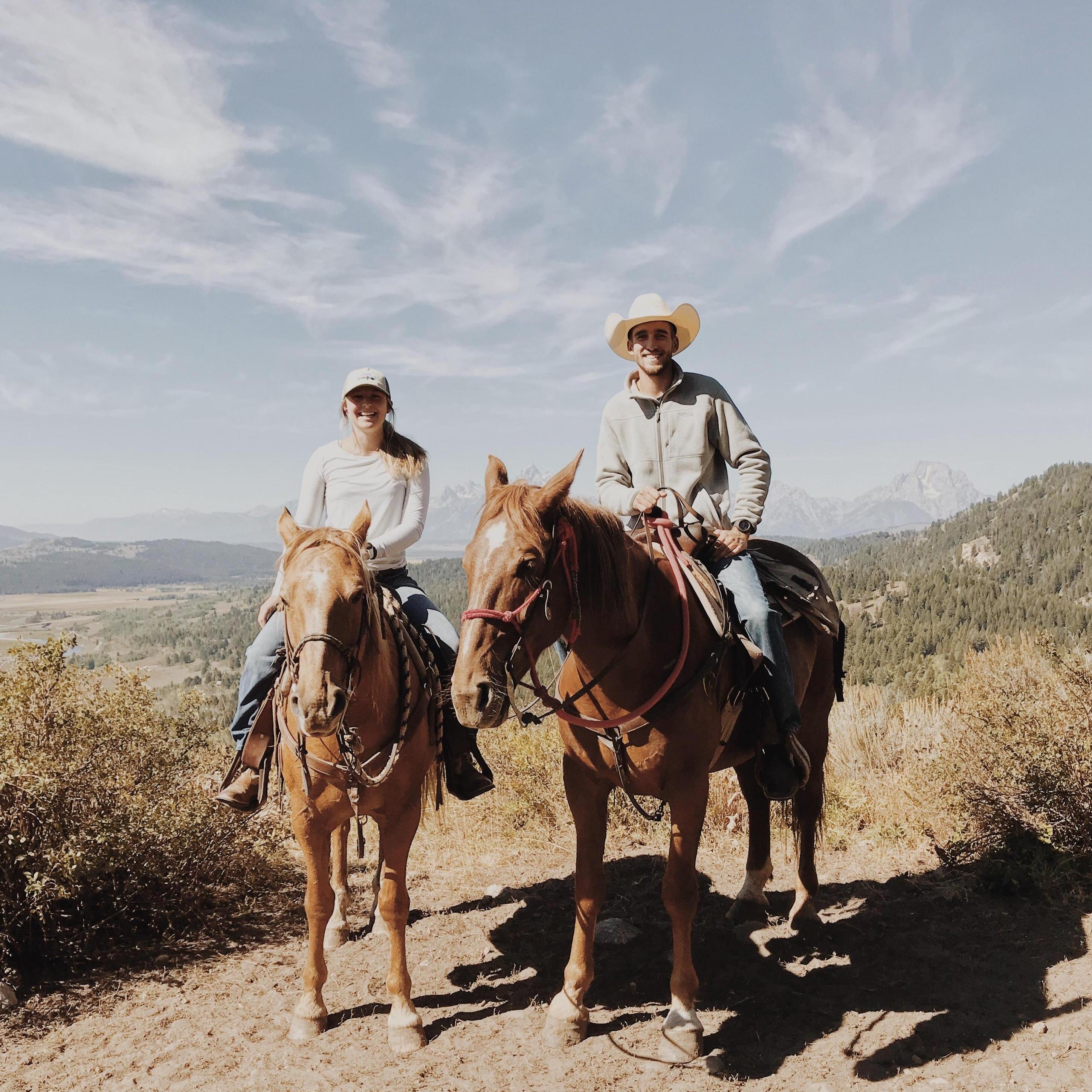 Horseback riding in Grand Teton National Park, September 2020