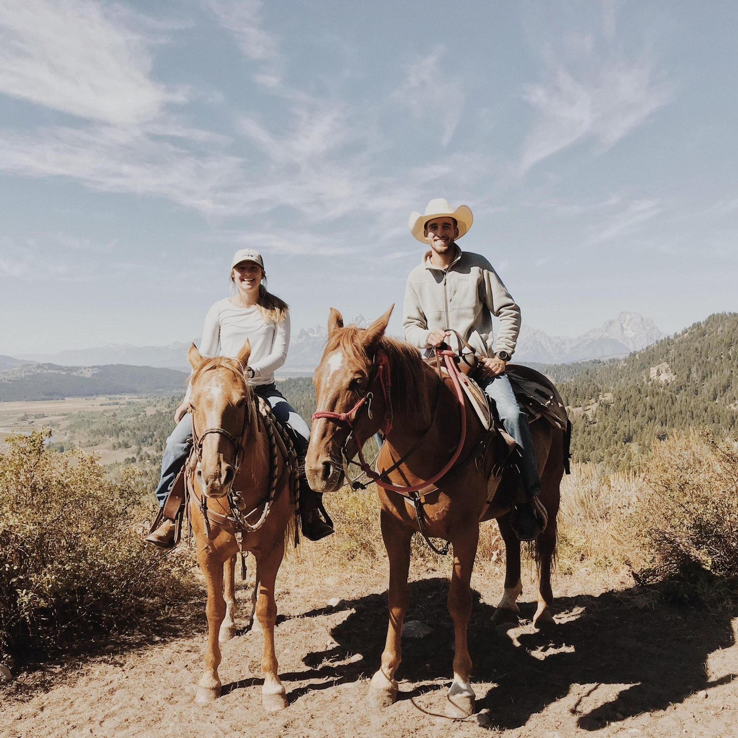 Horseback riding in Grand Teton National Park, September 2020