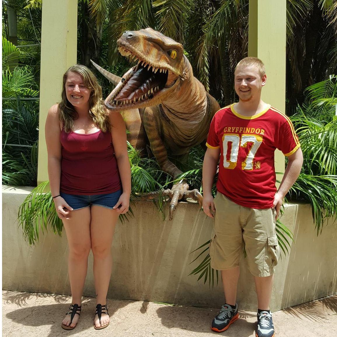 Universal Studios Florida. Cassie almost got eaten by a raptor!