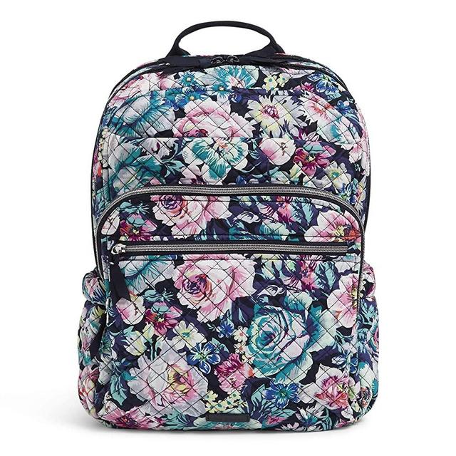 Vera Bradley Signature Cotton XL Campus Backpack, Garden Grove