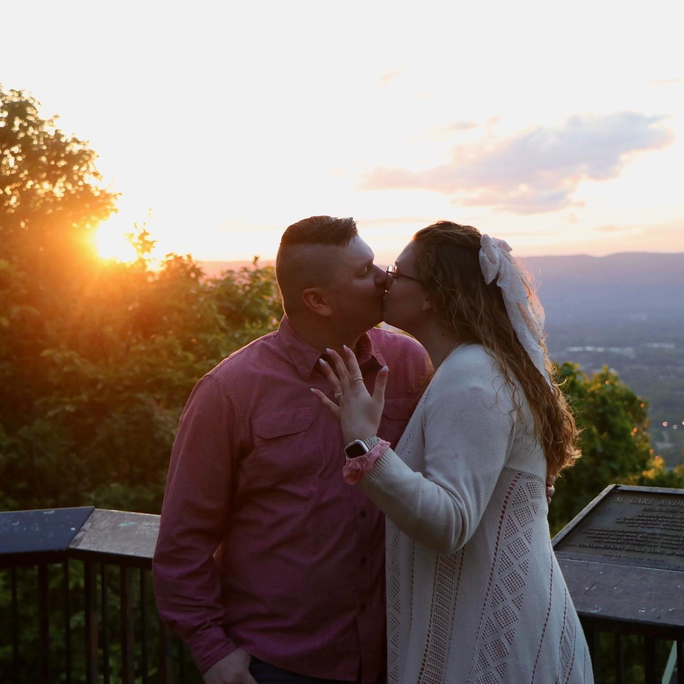First kiss as Fiancées!